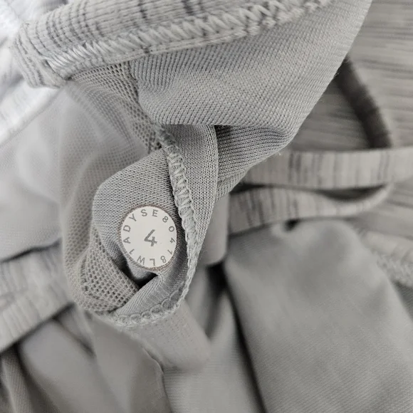 Lululemon Power Y Tank Top Heathered Rocksteady Gray Sleeveless Athletic Shirt 4 - Picture 6 of 6